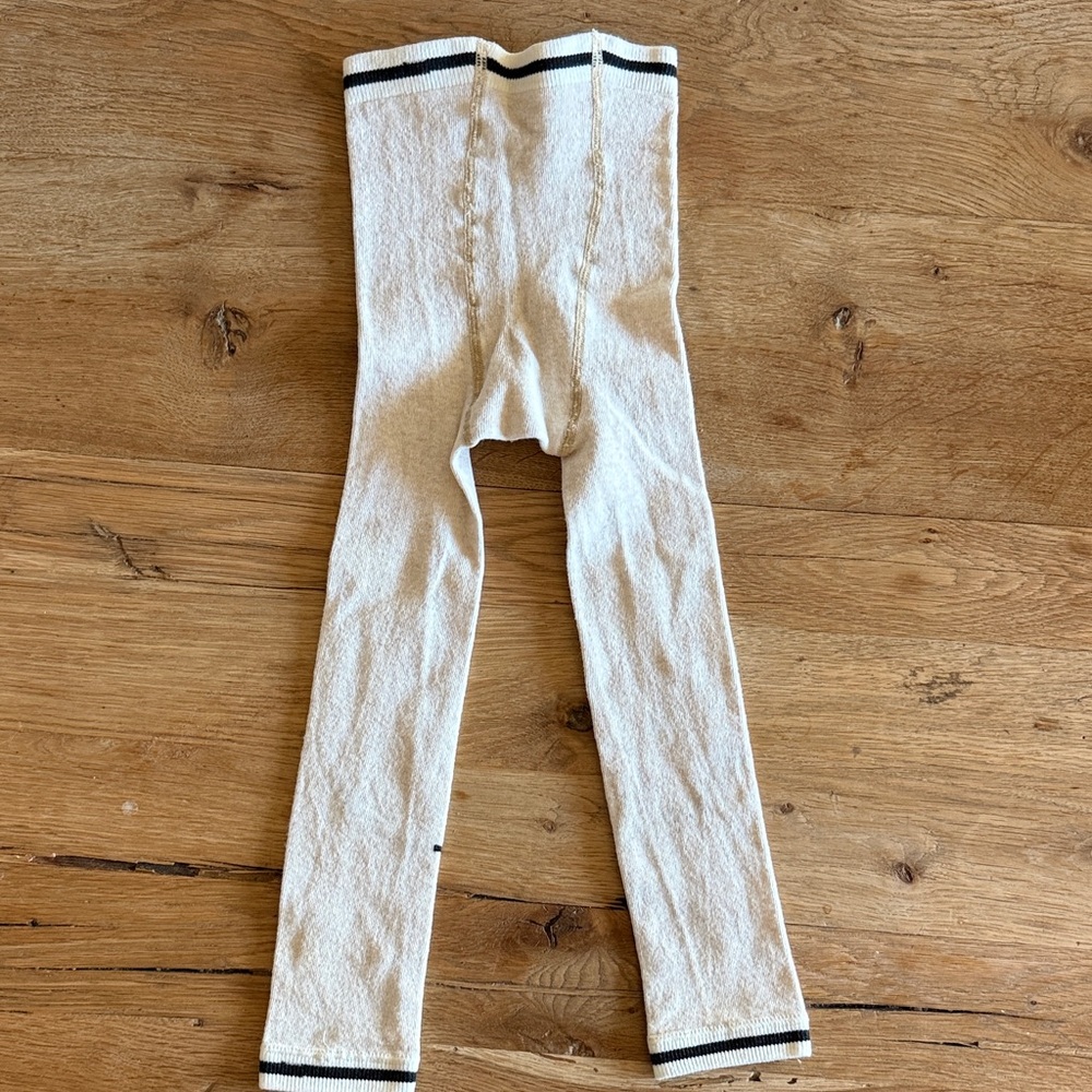 Hansel From Basel Smiley Face Cream Leggings - Picture 3 of 3